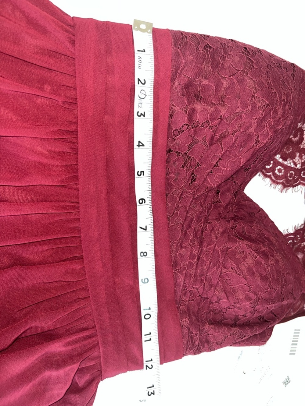 CHRISTINA WU CELEBRATIONS 22838 NWT Size 4 CHIFFON/LACE MAHOGANY - Picture 8 of 16
